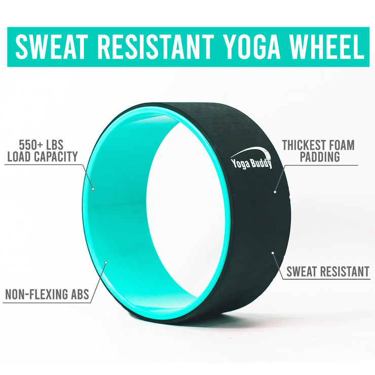 URBNFit Yoga Wheel - 12-Inch Roller Designed for Stretching